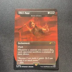 MTG Ellie's Rage, Bordless Foil, New/Unplayed, The Last of Us Secret Lair SLD - Image 1