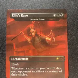 MTG Ellie's Rage, Bordless Foil, New/Unplayed, The Last of Us Secret Lair SLD - Image 3