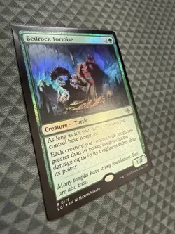 MTG Bedrock Tortoise #0176 Foil Rare The Lost Caverns of Ixalan (LCI) *damaged - Image 3