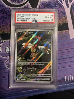 Pokemon TCG Yanma Destined Rivals ILLISTRATION Rare Card 183/182 GEM MINT 10 - Image 1