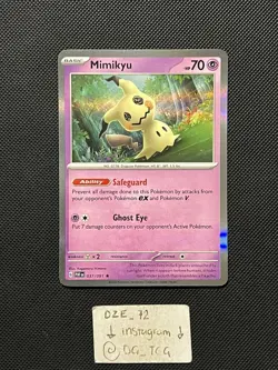 Pokemon Paldean Fates - Mimikyu - 037/091 - Holo Rare - M/NM - Image 1