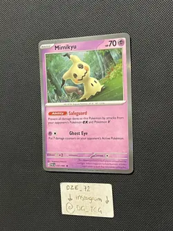 Pokemon Paldean Fates - Mimikyu - 037/091 - Holo Rare - M/NM - Image 4