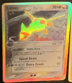 Latias Delta Species Rainbow Holo 2005 Electric + 2005 Energy Pokemon Cards - Image 3