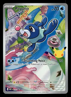 Popplio MEP 045 First Partner Illustration Rare Promo Pokemon NM - Image 1