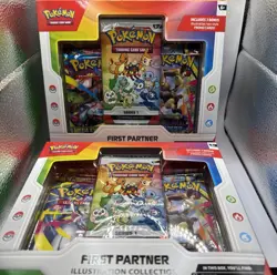 Pokemon First Partner Illustration Collection Series 1- Lot of 2 - Image 1