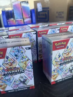 15x Lot Pokemon Scarlet & Violet Prismatic Evolutions Booster Bundle Sealed TCG - Image 3