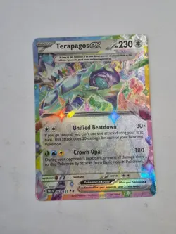 Terapagos ex 092/131 Holo Double Rare Prismatic Evolutions Pokemon Holo NM - Image 1