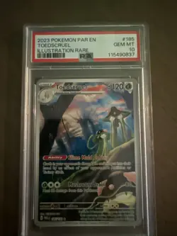 2023 Pokemon PAR Toedscruel Illustration Rare #185 PSA 10 GEM MINT Paradox Rift - Image 1