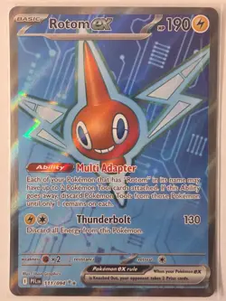 Rotom ex 111/094 Ultra Rare Phantasmal Flames Pokemon Holo Near Mint - Image 1