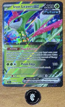 Iron Leaves ex - Double Rare Holo - Pokemon TCG Temporal Forces 025/162 - Image 1