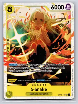 S-Snake OP08-112 Super Rare Two Legends One Piece Near Mint - Image 1
