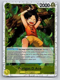 Portgas.D.Ace (Pirate Foil) ST13-010 Premium Booster -The Best- Vol. 2 NM - Image 1