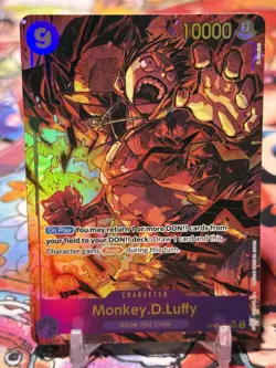 MONKEY D LUFFY - One Piece OP09-118 - AA Alt Art SEC Secret Rare - Emperors - Image 1