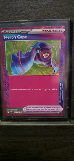 Heros Cape 152/162 Ace Spec Rare Trainer Temporal Forces Pokemon Card - Image 1