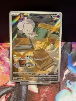 Pokemon Espurr POR 095/088 Full Art Holo Basic Psychic Card English - Image 1