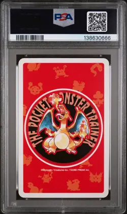 1996 POKEMON RED VERSION PLAYING CARDS 5 OF HEARTS #116C HORSEA PSA 9 - Image 2