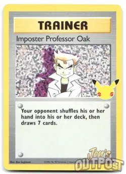Imposter Professor Oak 73/102 Holo Rare Celebrations Pokemon Card NM - Image 1