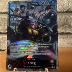 One Piece Bandai Krieg Alternate Art Leader Card OP15-001 5000 Power 4 Life - Image 1