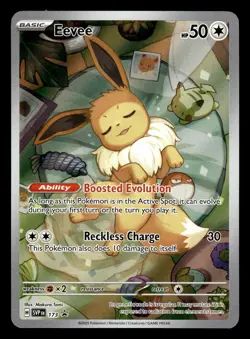 Eevee SVP 173 Illustration Rare Black Star Promo Pokemon Card - Image 1