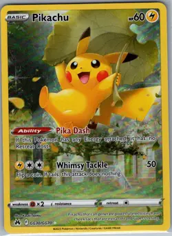 Pikachu GG30/GG70 SWSH: Crown Zenith: Galarian Gallery - Pokemon Card - NM - Image 1