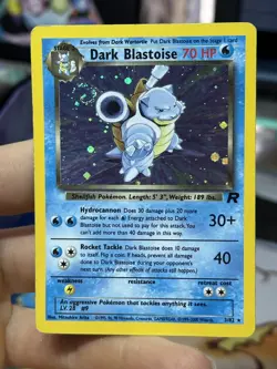 #7 Dark Blastoise 3/82 Team Rocket 2000 Holo Rare WOTC Pokemon Card TCG - Image 3