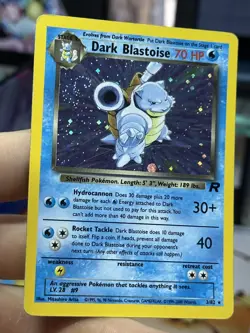 #7 Dark Blastoise 3/82 Team Rocket 2000 Holo Rare WOTC Pokemon Card TCG - Image 4