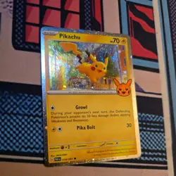 Pikachu Cosmos Holo 018/091 Trick or Trade 2024 Pokemon Card TCG - Image 2
