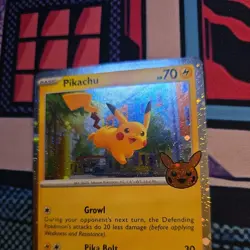 Pikachu Cosmos Holo 018/091 Trick or Trade 2024 Pokemon Card TCG - Image 4