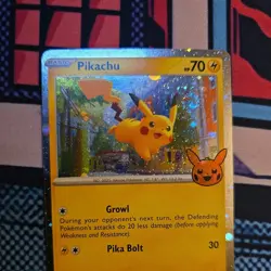 Pikachu Cosmos Holo 018/091 Trick or Trade 2024 Pokemon Card TCG - Image 5