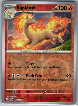 Rapidash 078/165 Reverse Holo SV: Scarlet & Violet 151 - Pokemon Card - NM - Image 1