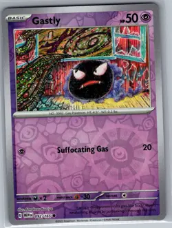 Gastly 092/165 Reverse Holo SV: Scarlet & Violet 151 - Pokemon Card - NM - Image 1