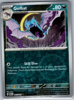 Golbat 042/165 Reverse Holo SV: Scarlet & Violet 151 - Pokemon Card - NM - Image 1