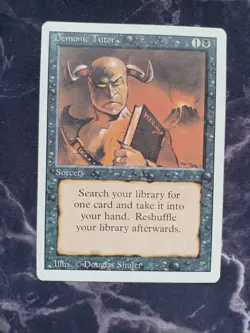 Demonic Tutor Revised Edition Regular MTG - Image 1
