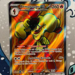 Armarouge ex SVP125 Black Star Promo Full Art Scarlet & Violet Pokemon Card NM - Image 2