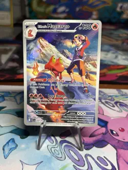 Pokemon Ascended Heroes Ethan’s Magcargo 222/217 Illustration Rare NM 222/217 - Image 1