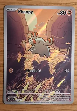 Pokemon TCG - Phanpy 205/191 - Surging Sparks - Illustration Rare - NM - Image 1