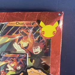 Pokemon TCG 2021 Celebrations Lance's Charizard V Collection Box - Image 3