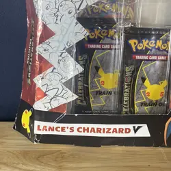 Pokemon TCG 2021 Celebrations Lance's Charizard V Collection Box - Image 4