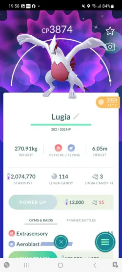 Pokemon Go Legendary Shiny Lugia (High Cp ) - Image 1