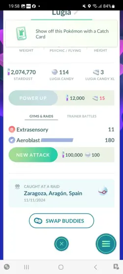 Pokemon Go Legendary Shiny Lugia (High Cp ) - Image 2