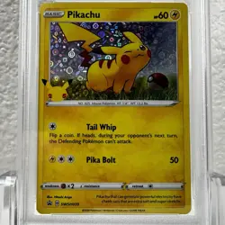 2020 Pokemon Promo General Mills 25th Anniversary #039 Pikachu HOLO - PSA 9 Mint - Image 3