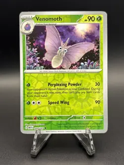 Venomoth 049/165 - Reverse Holo Scarlet & Violet 151 Pokemon TCG NM - Image 1