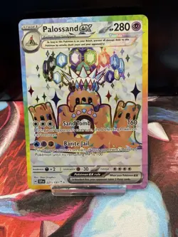 Palossand ex Ultra Rare SV08: Surging Sparks 221/191 NM Pokemon TCG - Image 1