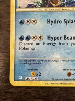 🐉 Gyarados 007/034 CLB 🐉 Pokemon TCG Classic Collection NM Holo - Image 4