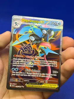 Pokemon Chaos Rising Mega Greninja ex 100/086 Full Art Ultra Rare NM - IN HAND - Image 2