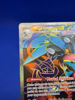 Pokemon Chaos Rising Mega Greninja ex 100/086 Full Art Ultra Rare NM - IN HAND - Image 3