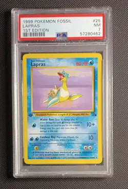 Pokemon TCG Lapras Fossil PSA 7 - Image 1