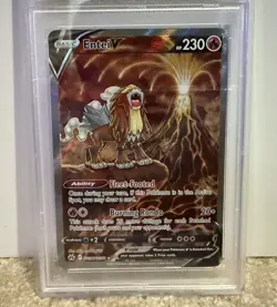 Pokemon Sword & Shield: Crown Zenith Entei V #GG36 PSA 9 Galarian Gallery MINT - Image 3