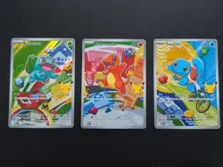 Pokemon First Partner Illustration Series 1 Kanto GEN 1 Starter Set - MINT - Image 1