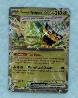 Teal Mask Ogerpon Ex 12/131 Pokemon TCG S&V Prismatic Evolutions Double Rare - Image 1